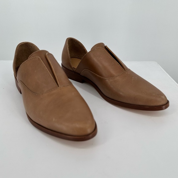 Nisolo Emma d’Orsay Oxfords in Almond size 8 Leather Neutral Minimalist - Picture 1 of 10